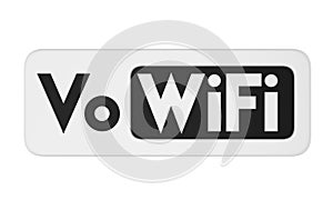 Voice over WiFi Sign Isolated