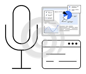 Voice Recognition with Analytics Dashboard and Interface for Data Processing and Visualization