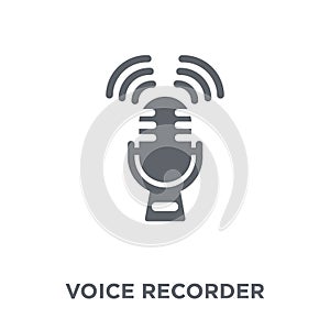 Voice recorder icon from Communication collection.