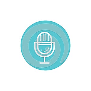 Voice recorder icon. Vector illustration decorative design