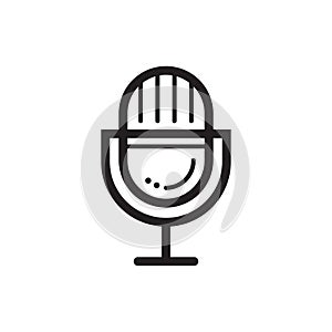 Voice recorder icon. Vector illustration decorative design