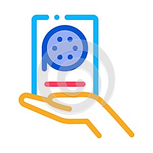 Voice recorder icon vector outline illustration