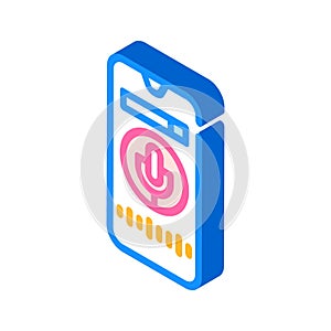 voice search optimization seo isometric icon vector illustration