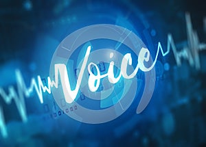 Voice verification and recognition technology photo