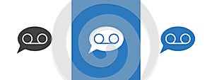 Voicemail icon thin line illustration