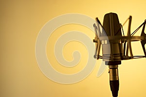 Voiceover microphone studio