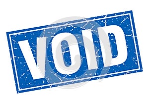 void blue square grunge stamp