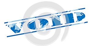 Void blue stamp