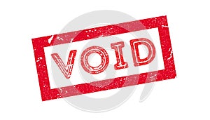 Void rubber stamp