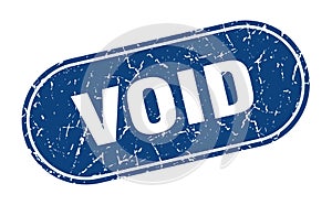 void sign. void grunge stamp.