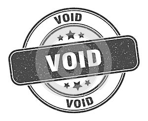 void stamp. void round grunge sign.