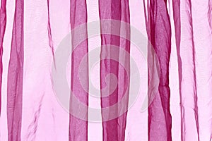 Voile curtain background bright pink photo