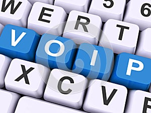 Voip Keys On Keyboard Show Voice Over Internet Protocol