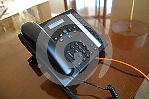 VoIP phone inside hotel