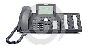 Voip phone isolated on white background