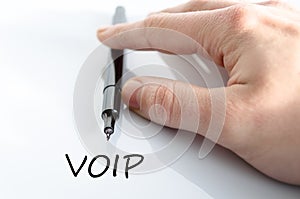 Voip text concept