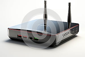VoIP Wireless Router on white background