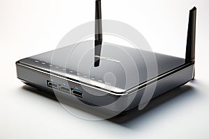 VoIP Wireless Router on white background