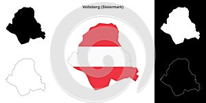 Voitsberg outline map