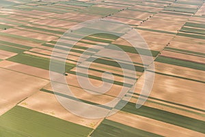 Vojvodina`s land from the sky