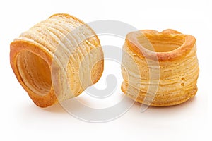 Vol au vent isolated on white background