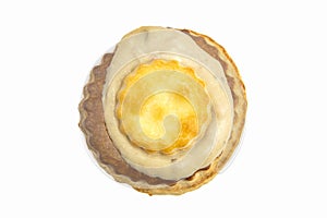 Vol au vent on a white background