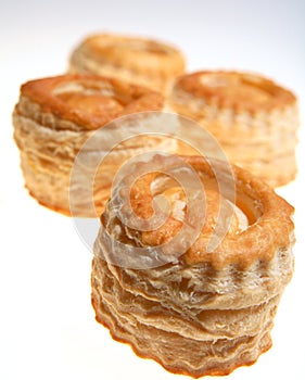 Vol au vents puff pastry cases