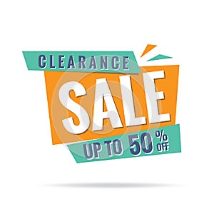 Vol. 3 Clearance Sale green orange 50 percent heading design for