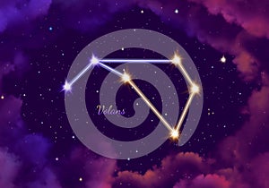 Illustration image of the constellation Volans