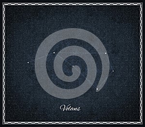 Volans star constellation, Night sky, Cluster of stars