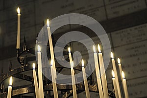 Volare candles, Basilica Notre-Dame de Fourviere, Lyon photo