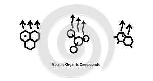 Volatile Organic Compounds icon, voc icon , vector illustration