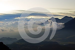 Volcan Acatenango and Volcan Fuego