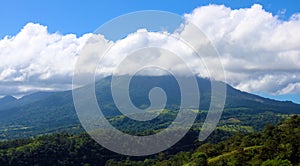 Arenal jungle volcano in Costa Rica Central America volcan active photo