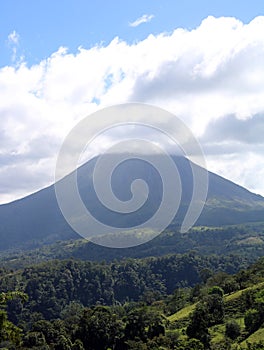 Arenal jungle volcano in Costa Rica Central America volcan active photo