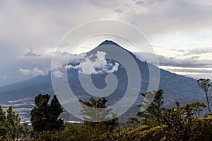 Volcan Agua from Volcan Pacaya photo