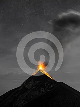 Volcan de Fuego B&W