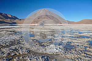 Volcan Licancabur with Gorgeous landscapes of Sur Lipez, South B