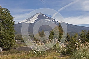 Volcan Llaima in Conguillo nacional park, Chile photo