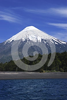Volcan Osorno and Lake Llanquihue, Chile photo