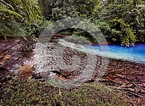 Volcan tenorio national park. Rivers in la Fortuna, Costa Rica