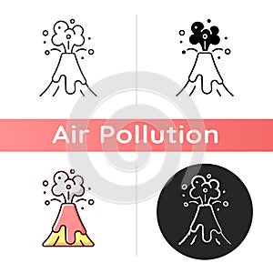 Volcanic activity icon