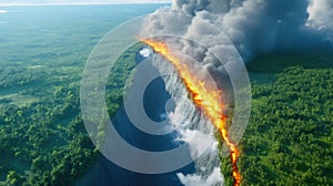 Volcanic Activity at Tectonic Plate Boundaries.