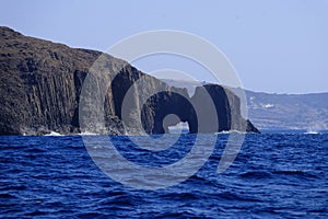 Volcanic arch on Milos island