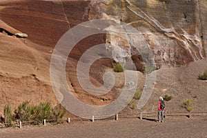 Volcanic area in Catalunya. Croscat volcano, Garrotxa park. Spain photo