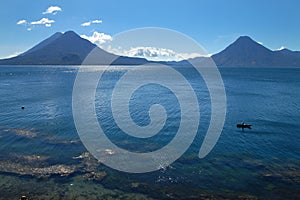 Volcanic Atitlan Lake in Guatemala