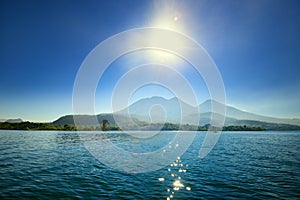 Volcanic Atitlan Lake in Guatemala