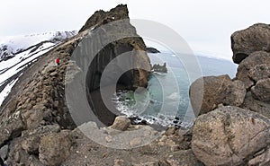 Volcanic Caldera - Deception Island - Antarctica photo