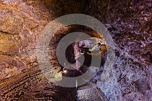 Volcanic caves in Sao Vicente - Madeira Portugal