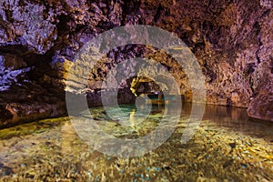 Volcanic caves in Sao Vicente - Madeira Portugal